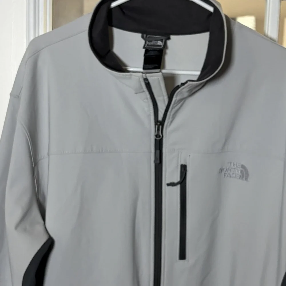 The North Face Apex Bionic Soft Shell Jacket Light Gray Charcoal XXL Gorpcore